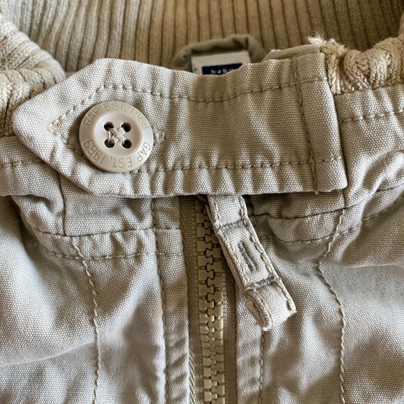 Gap Lined Zipped Khaki Jacket Boys’ 3 - Picture 5 of 12
